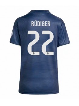 Real Madrid Antonio Rudiger #22 Replika Borta Kläder Dam 2025-26 Kortärmad